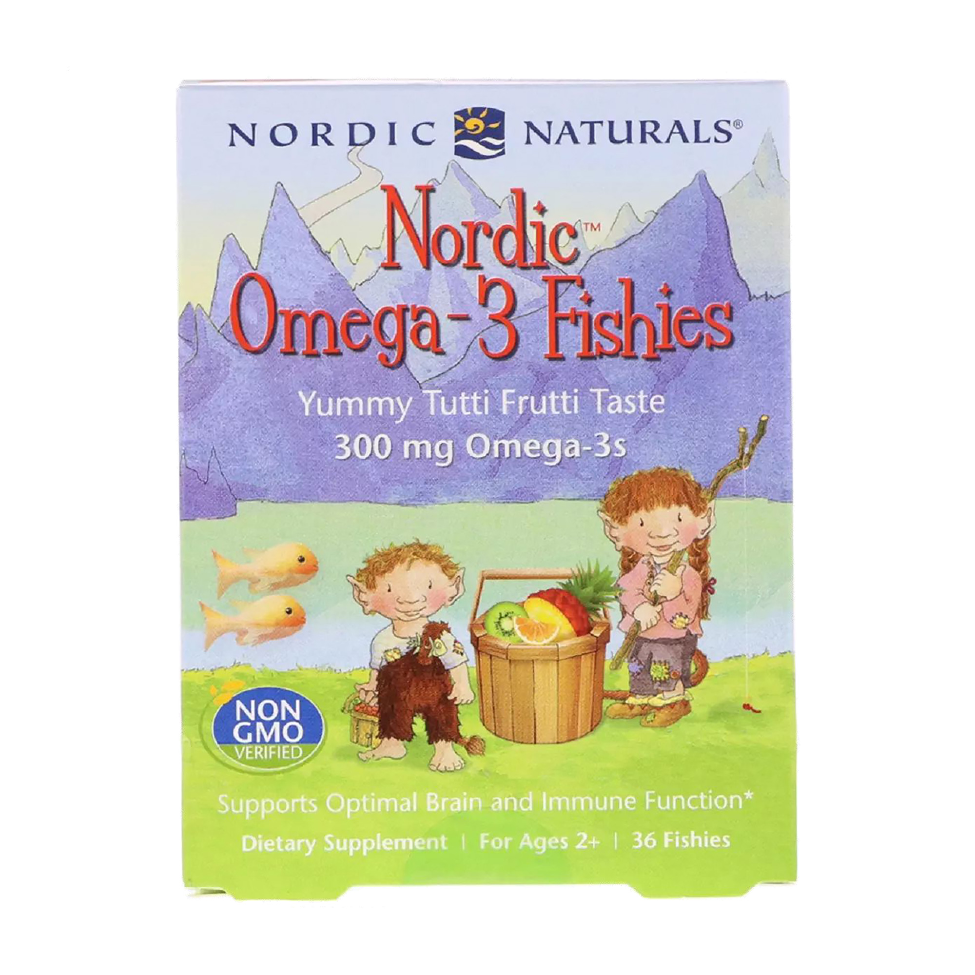 Уцінка! Омега-3 для дітей Nordic Naturals Nordic Omega-3 Fishies 300 мг, 36 таблеток у формі рибок